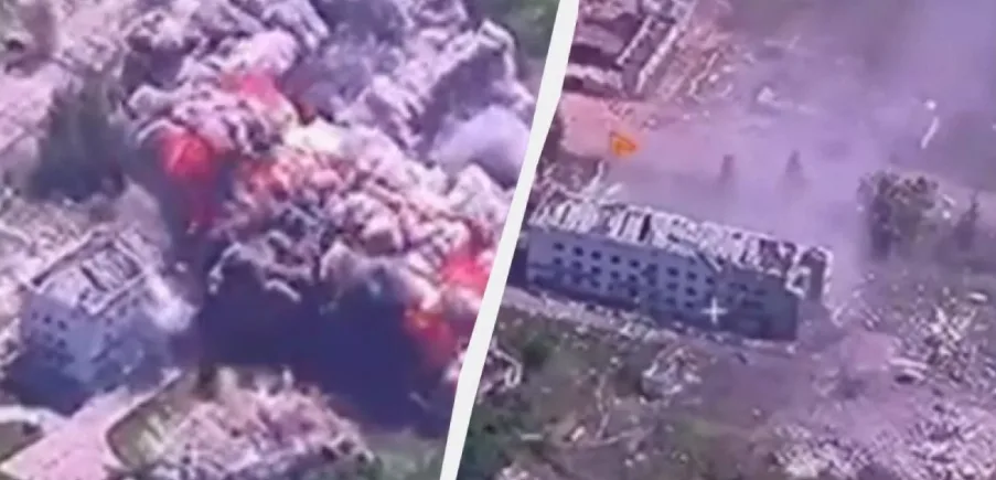ШОК! Русия използва тритонна бомба срещу украински пункт в Харковска област (ВИДЕО)