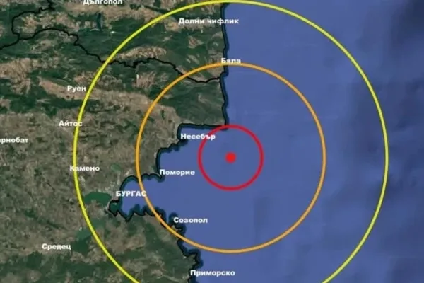 Поредица от земетресения разтърси района на Черно море край Несебър