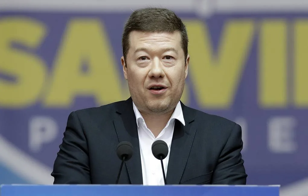 Томио Окамура по време на заседание в Камарата на депутатите на чешкия парламент
